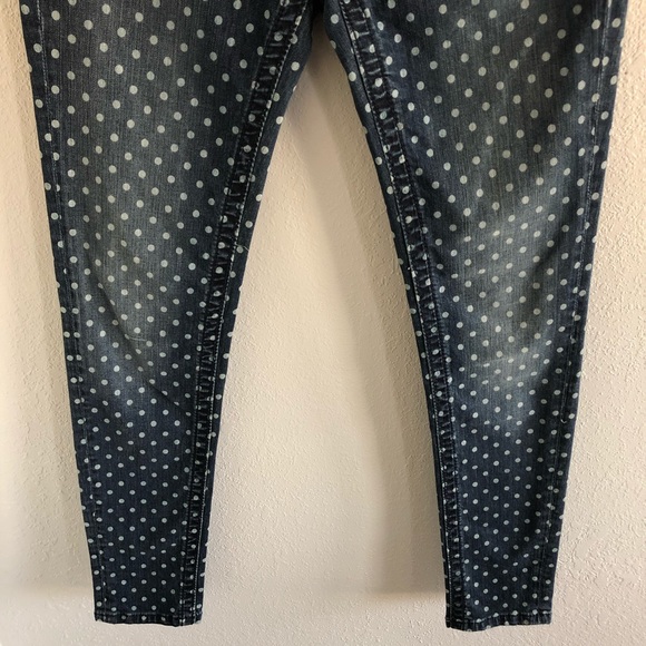 MISS ME polka dot skinny stretch jeans 26 - Picture 4 of 8